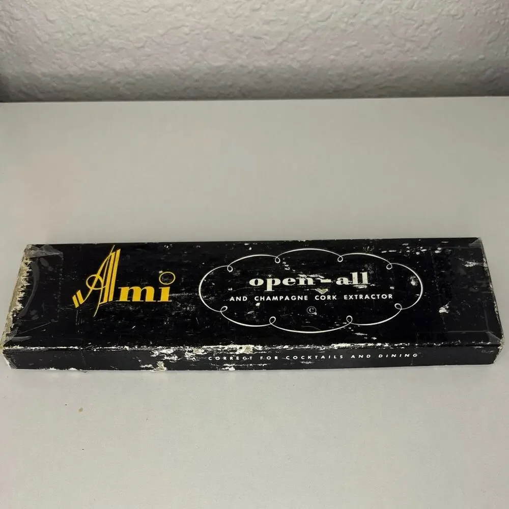 NEW Collectible AMI 1951 Multi Tool Champagne Cork Extractor Original Box